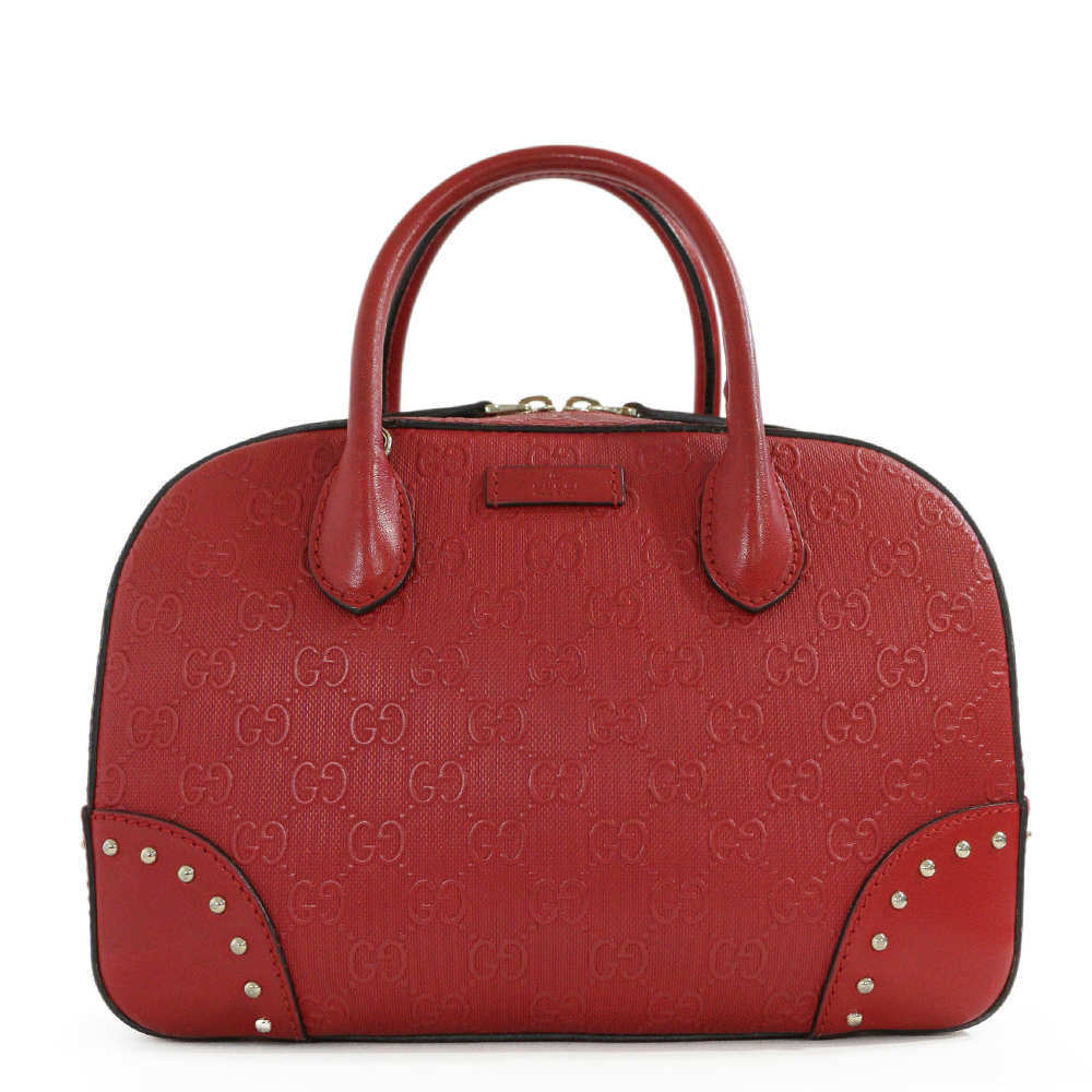 Gucci Bright Diamante GG Studded Handbag Red x